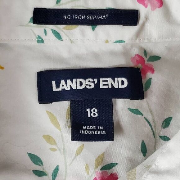 Lands' End Size 18 Button Front Blouse - Picture 6 of 8